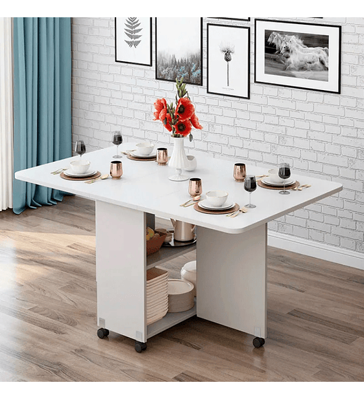 Mesa de comedor plegable extendible (140x60cm)