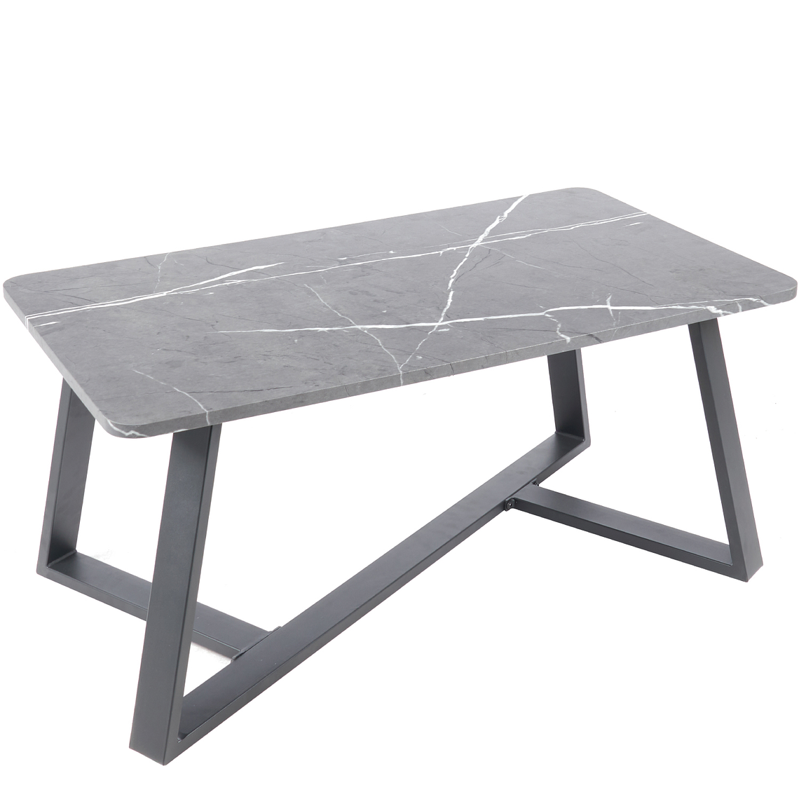 Mesa de centro de MDF con efecto mármol Gris  3
