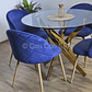 Comedor Warwick Gold 100cm + 4 Sillas Bread Wood - Miniatura 10
