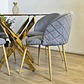 Comedor Warwick Gold 120cm + 4 Sillas Bread Wood - Miniatura 9
