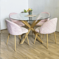 Comedor Mesa Warwick 120cm + 4 Sillas Bread Wood  - Miniatura 1