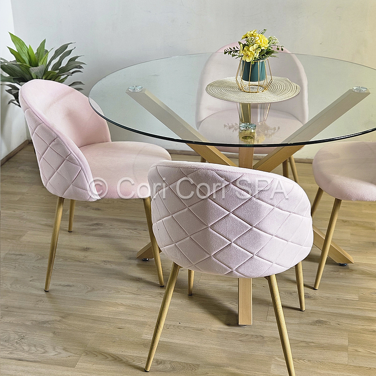 Comedor Mesa Warwick 120cm + 4 Sillas Bread Wood  10