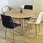 Comedor Mesa Wood 120cm + 4 Sillas Capitonne Top - Miniatura 3