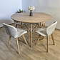 Comedor Mesa Wood 120cm + 4 Sillas Mariposa Velvet  - Miniatura 1