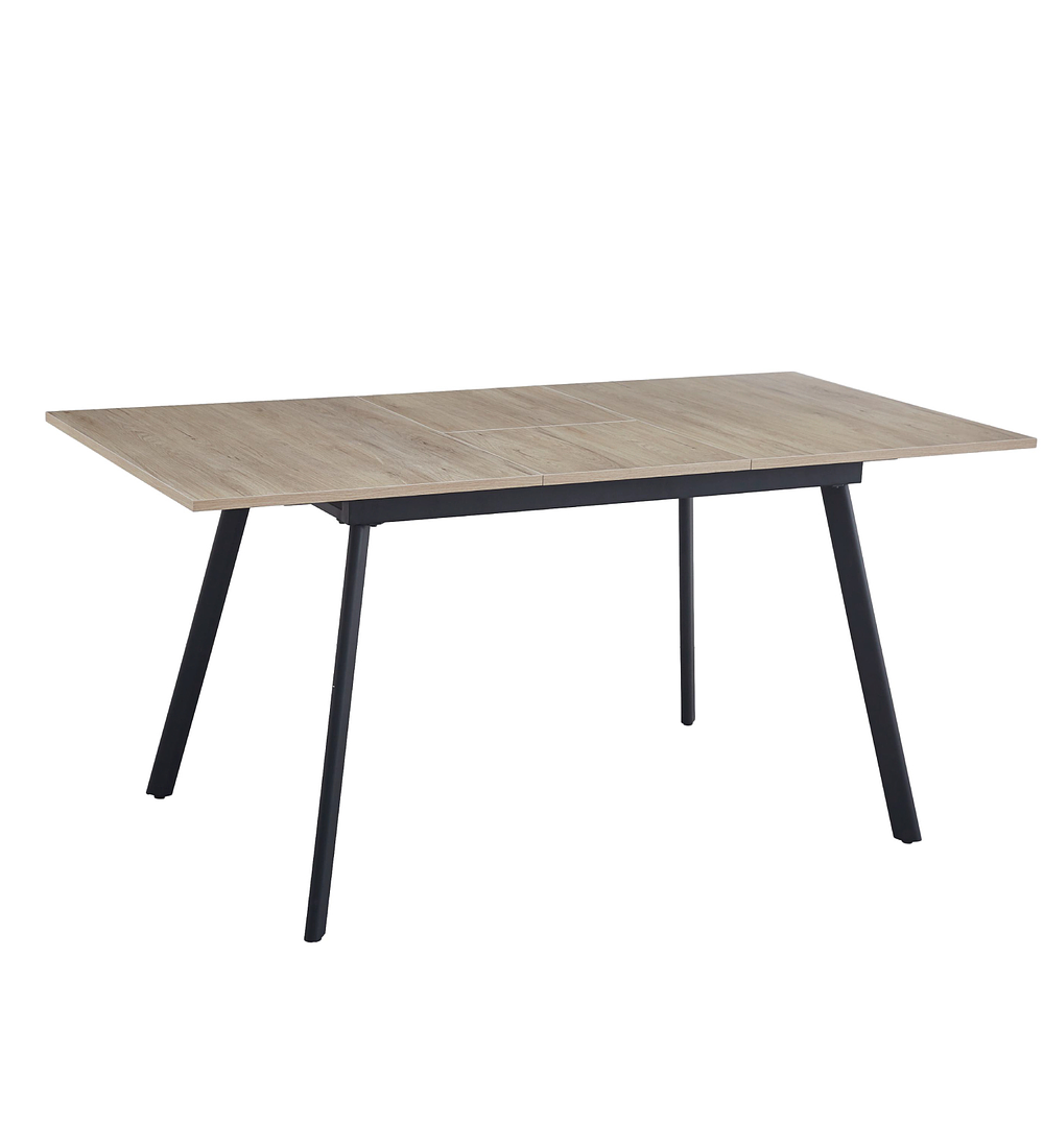 Mesa extensible 120 a 160 cm x  80 cm - Madera Clara