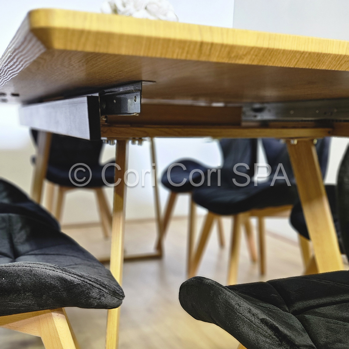 Comedor Mesa Expandible Rectangular + 6 Sillas Mariposas Velvet  9