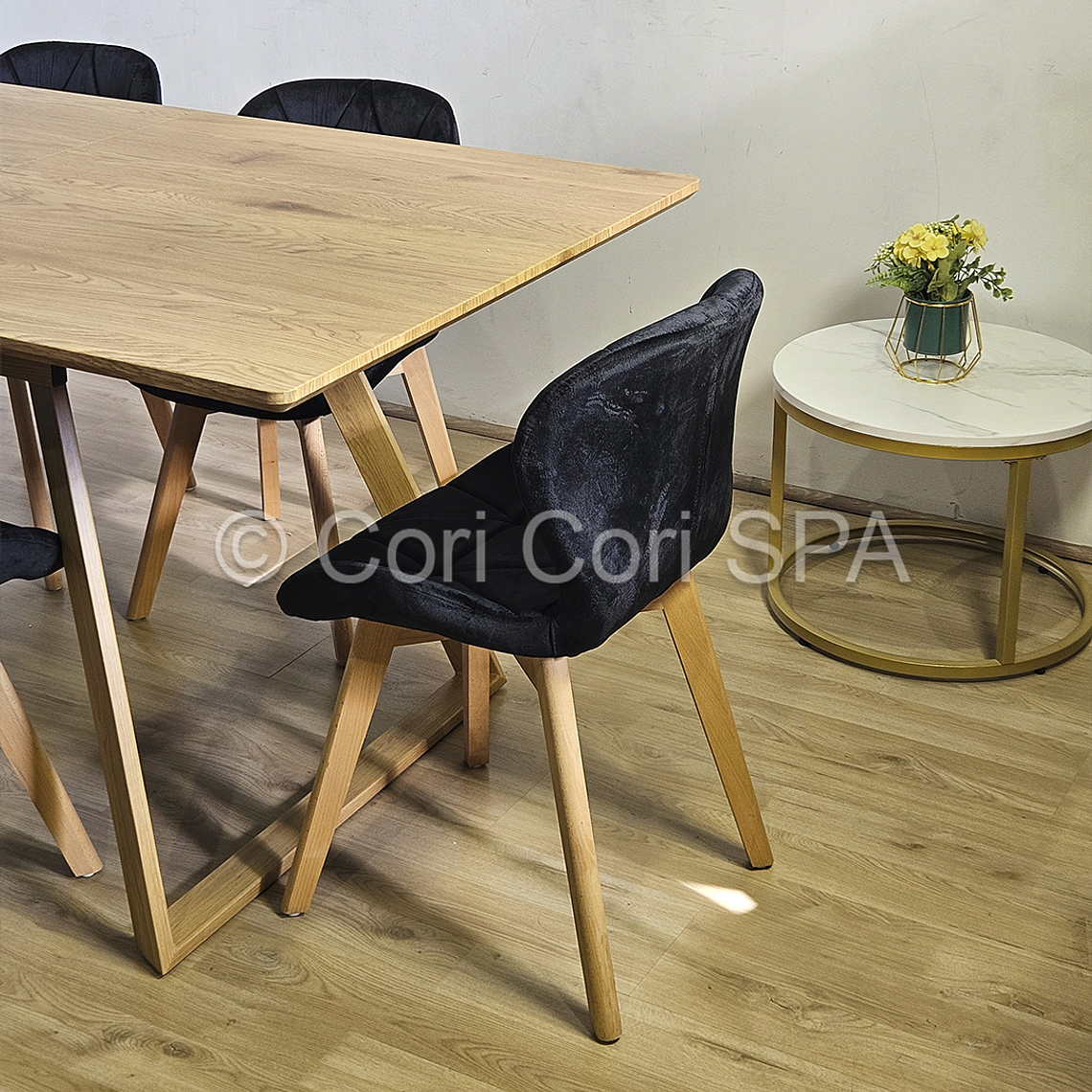 Comedor Mesa Expandible Rectangular + 8 Sillas Mariposas Velvet  8