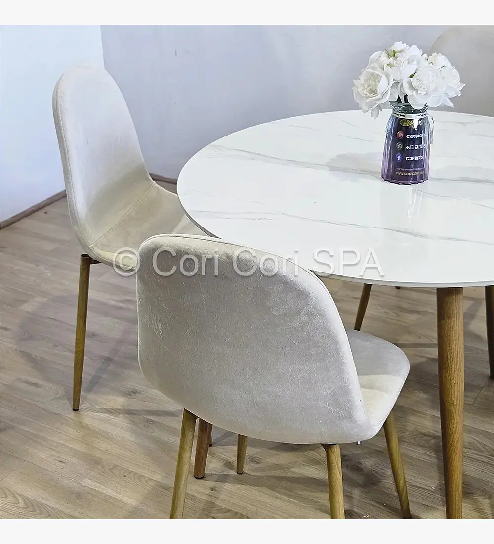 Silla Scoop Wood Velvet