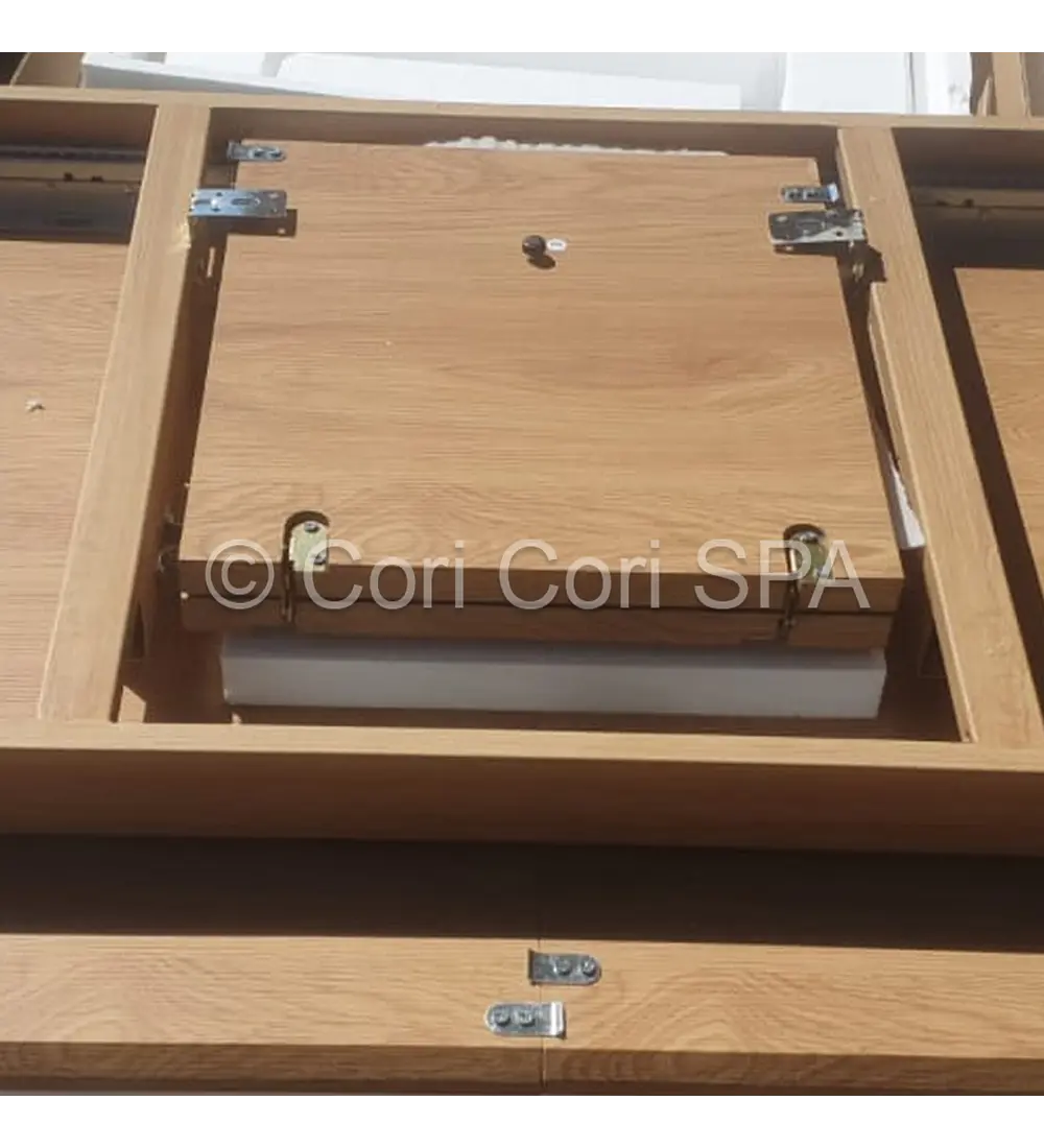 Comedor Mesa Rectangular Expandible 160x90cms + 4 Sillas Capitonne Top Gold