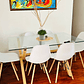 Comedor Medlock 140 x 90cm + 6 Sillas Eames  - Miniatura 10
