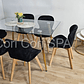 Comedor Rubi Gold 13x80cms + 6 Sillas Mariposa Velvet - Miniatura 10