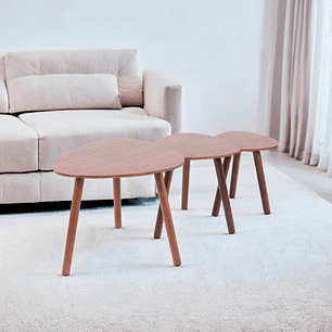 Pack de 3 mesas de centro o laterales madera