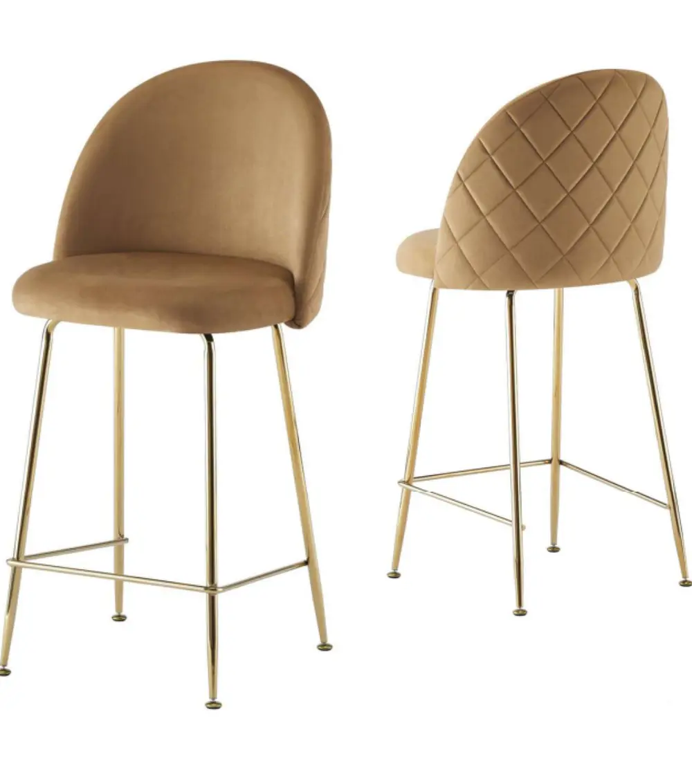 Pack 2 Taburete Luxury Gold 66cm