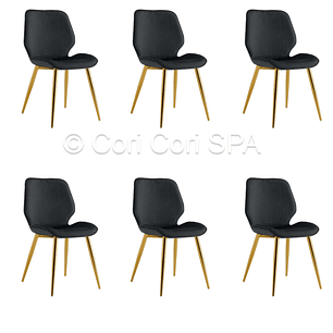 Pack 6 Sillas Mariposa Top Gold