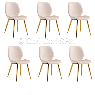 Pack 6 Sillas Mariposa Top Gold