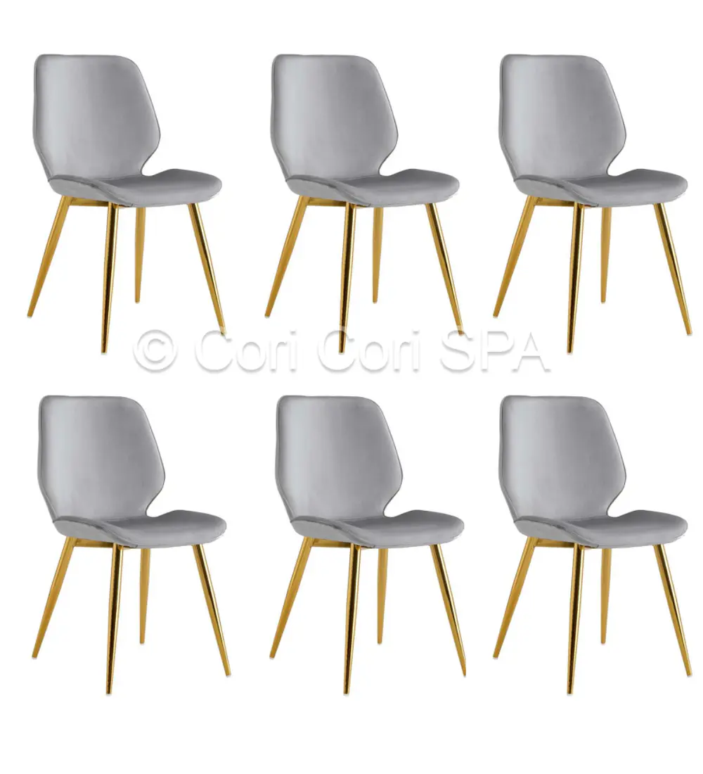 Pack 6 Sillas Mariposa Top Gold