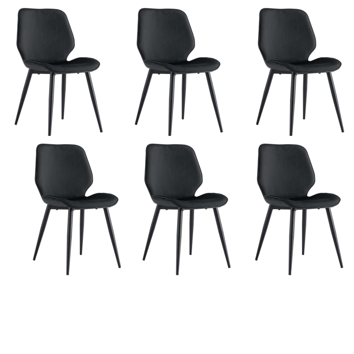 Pack 6 Sillas Mariposa Top Negra 1