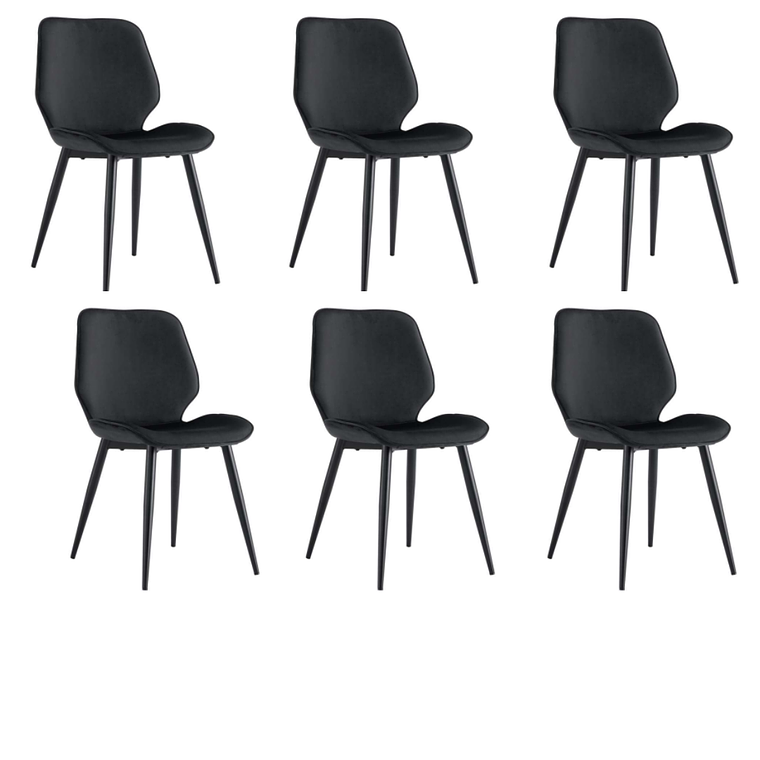 Pack 6 Sillas Mariposa Top Negra 1