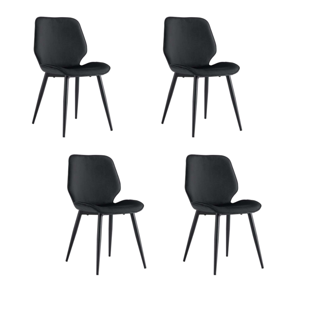 Pack 6 Sillas Mariposa Top Negra 4