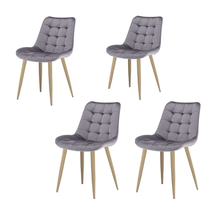 Pack 4 Sillas Capitonne Top Wood 2