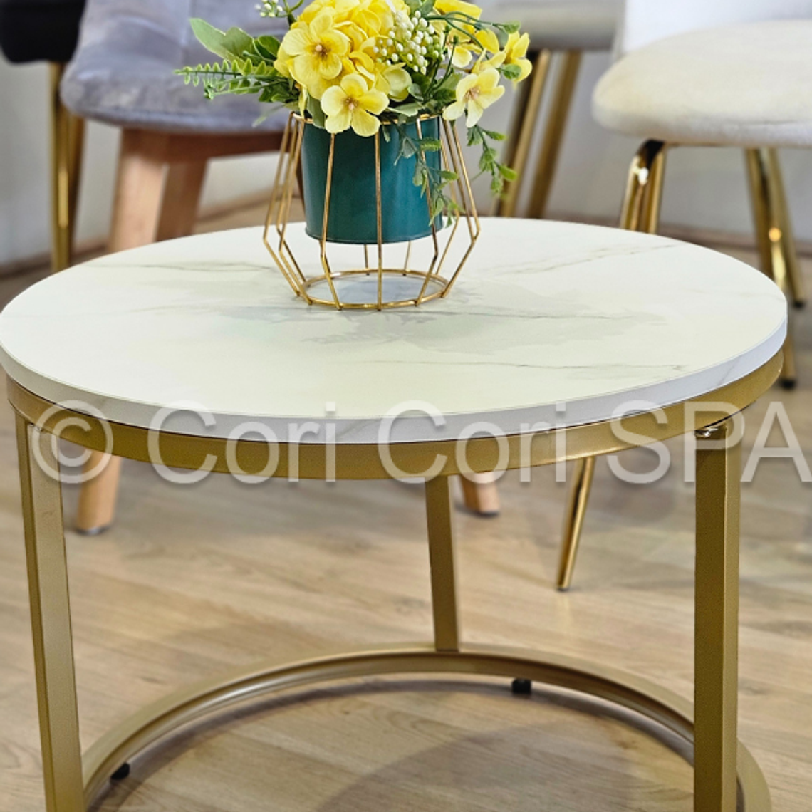 Mesas de Centro Anidadas - Diseño de Mármol 5
