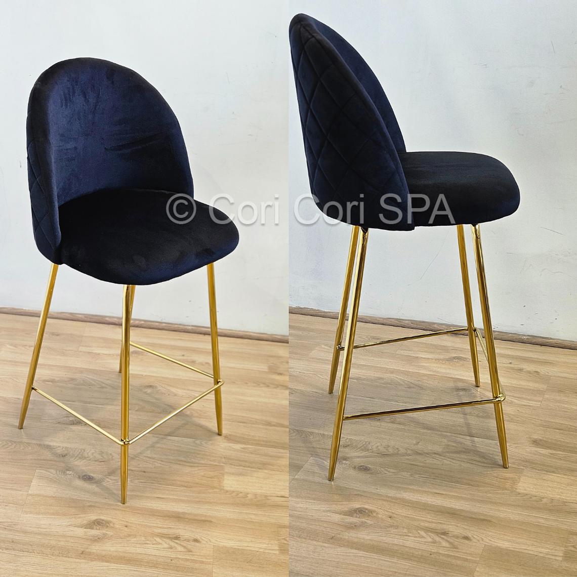 Taburete Luxury Gold 66cm 9