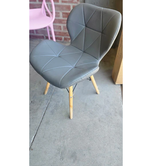 Silla Eames Mariposa Ecocuero GRIS (Segunda Selección)