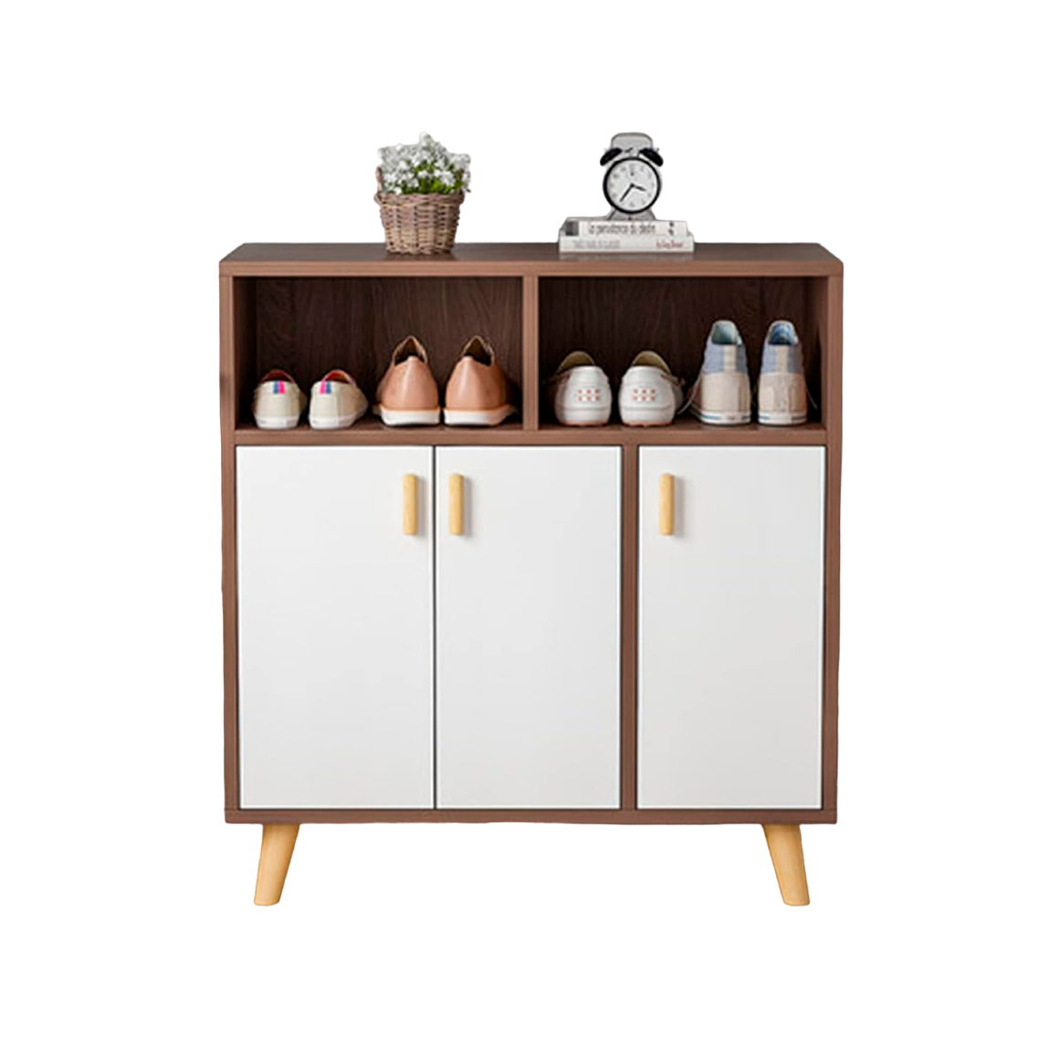 Cómoda Zapatero Blanca Madera 4