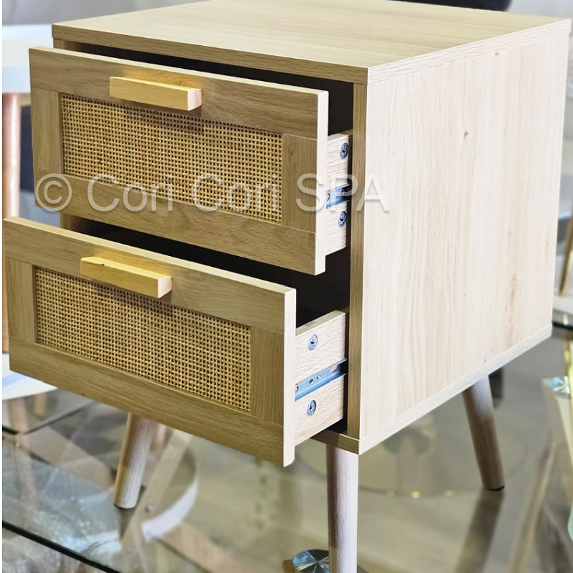 Pack 2 Velador Eames Mesh - Madera Clara 8