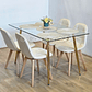 Comedor Rubi Gold 130x80cms + 4 Sillas Capitonne Velvet  - Miniatura 7