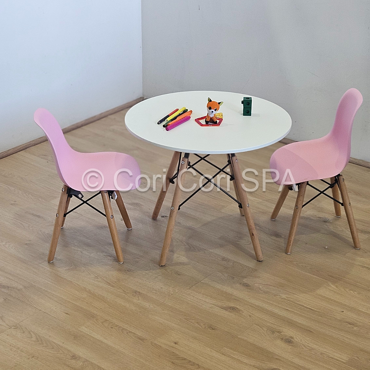 Pack Mesa Eames Kids + 2 Sillas Kids 9