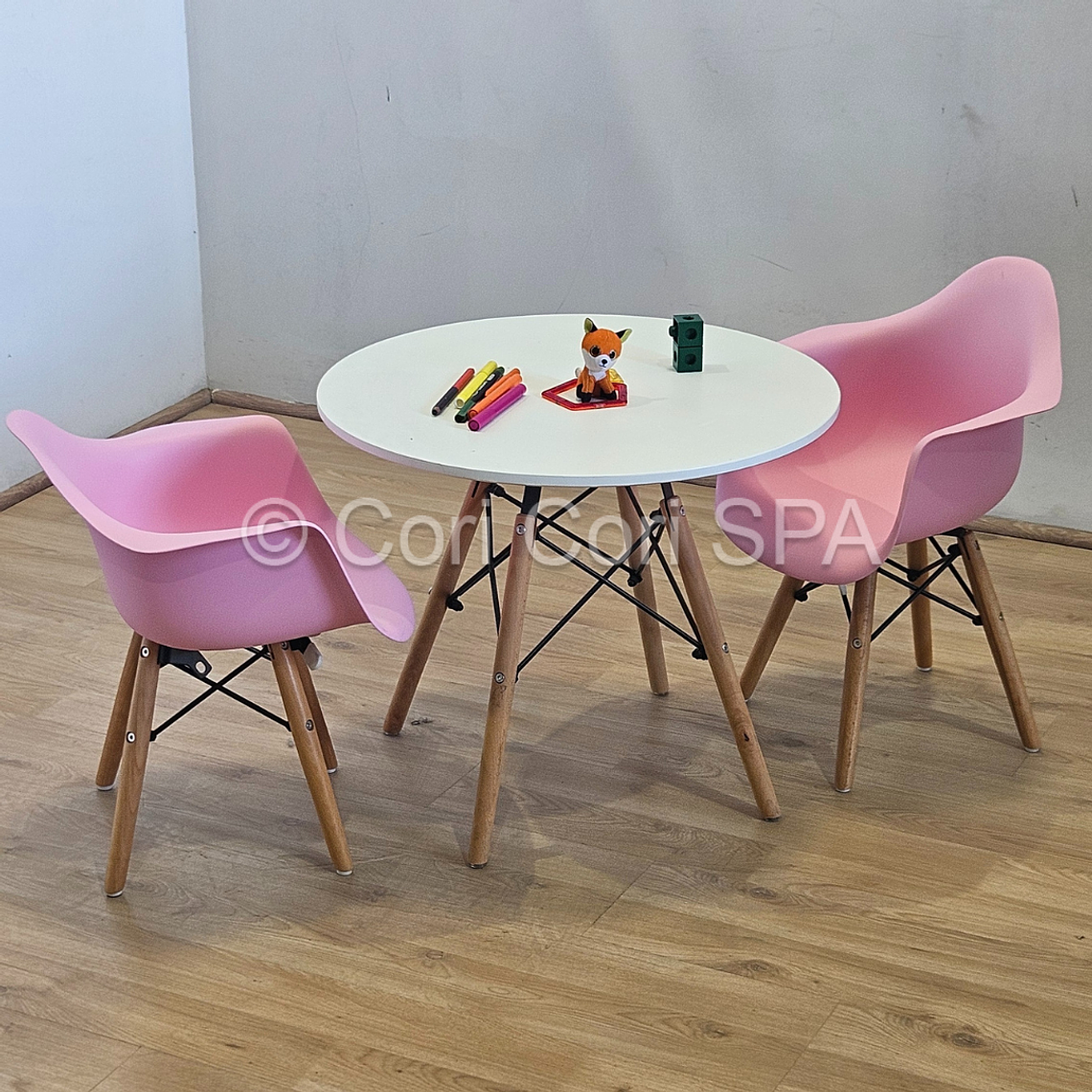 Pack Mesa Eames Kids + 2 Butacas Kids 7