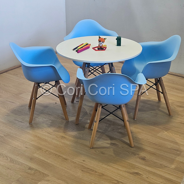 Pack Eames Kids (1 Mesa + 4 Butacas) 3