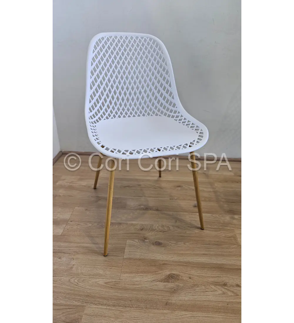 Comedor Mesa Eames Blanca 100cm + 4 Sillas Panal