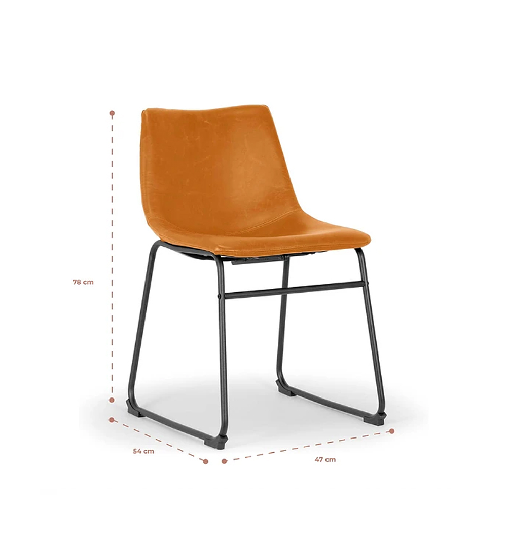 Silla Burgos de Cuero Crazy Horse