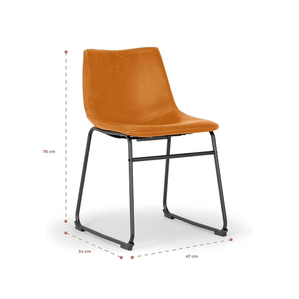 Silla Burgos de Cuero Crazy Horse 3