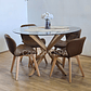 Comedor Mesa Warwick 100cms + 4 Sillas Mariposa Wood  - Miniatura 8