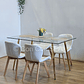 Comedor Rubi Gold 130x80cms + 4 Sillas Mariposa Wood - Miniatura 3
