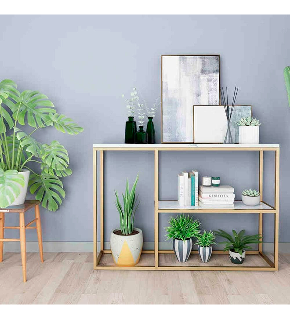 Arrimo White Stone MDF Marmol Blanco con separadores