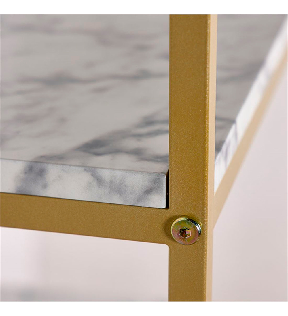 Arrimo White Stone MDF Marmol Blanco con separadores