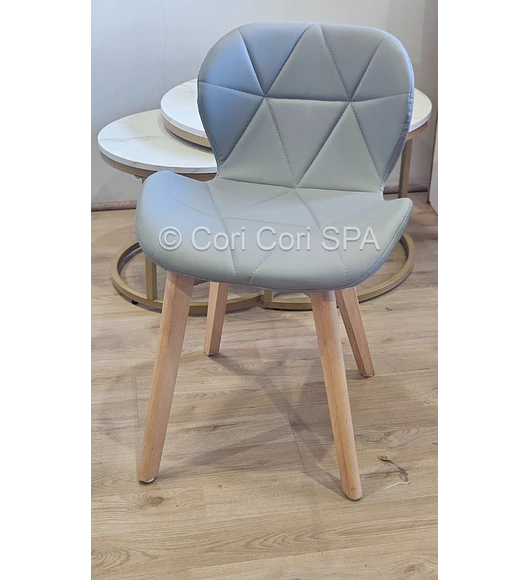 2da Seleccion.- Sillas Mariposa Ecocuero Wood Gris