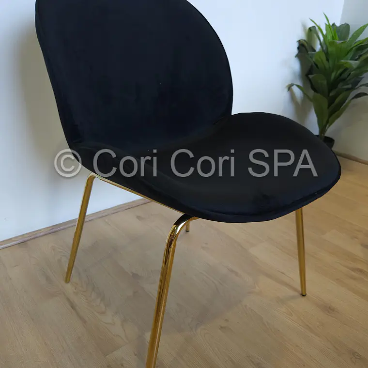 Comedor Rubi Gold 130x80cms + 4 Sillas Beetle 24