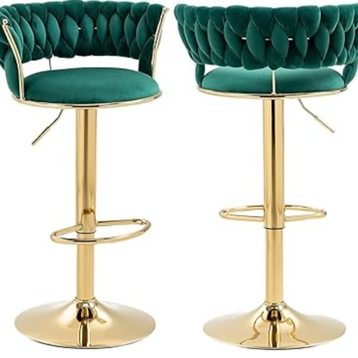 Pack 2 Taburetes Queen Velvet Gold 13
