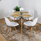 Comedor Eames Vidrio 120cms + 4 Sillas Eames - Miniatura 4