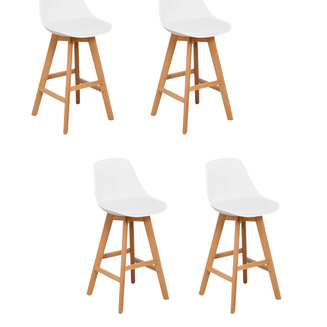 Pack 4 Taburetes Tulip 65cms 3