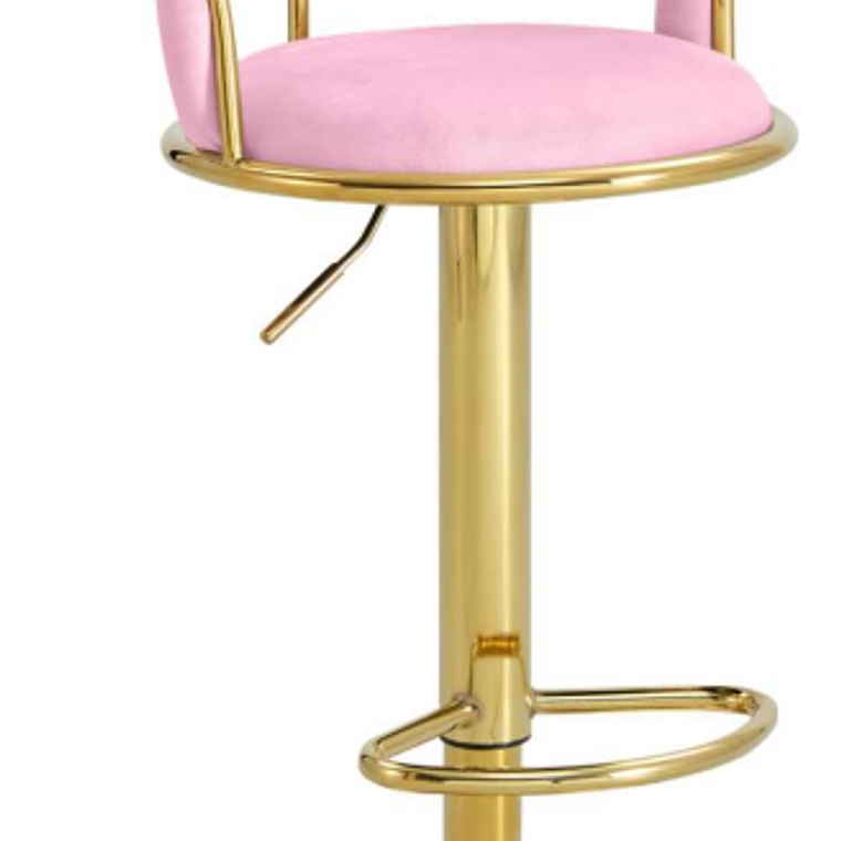 Taburete Queen Velvet Gold 12