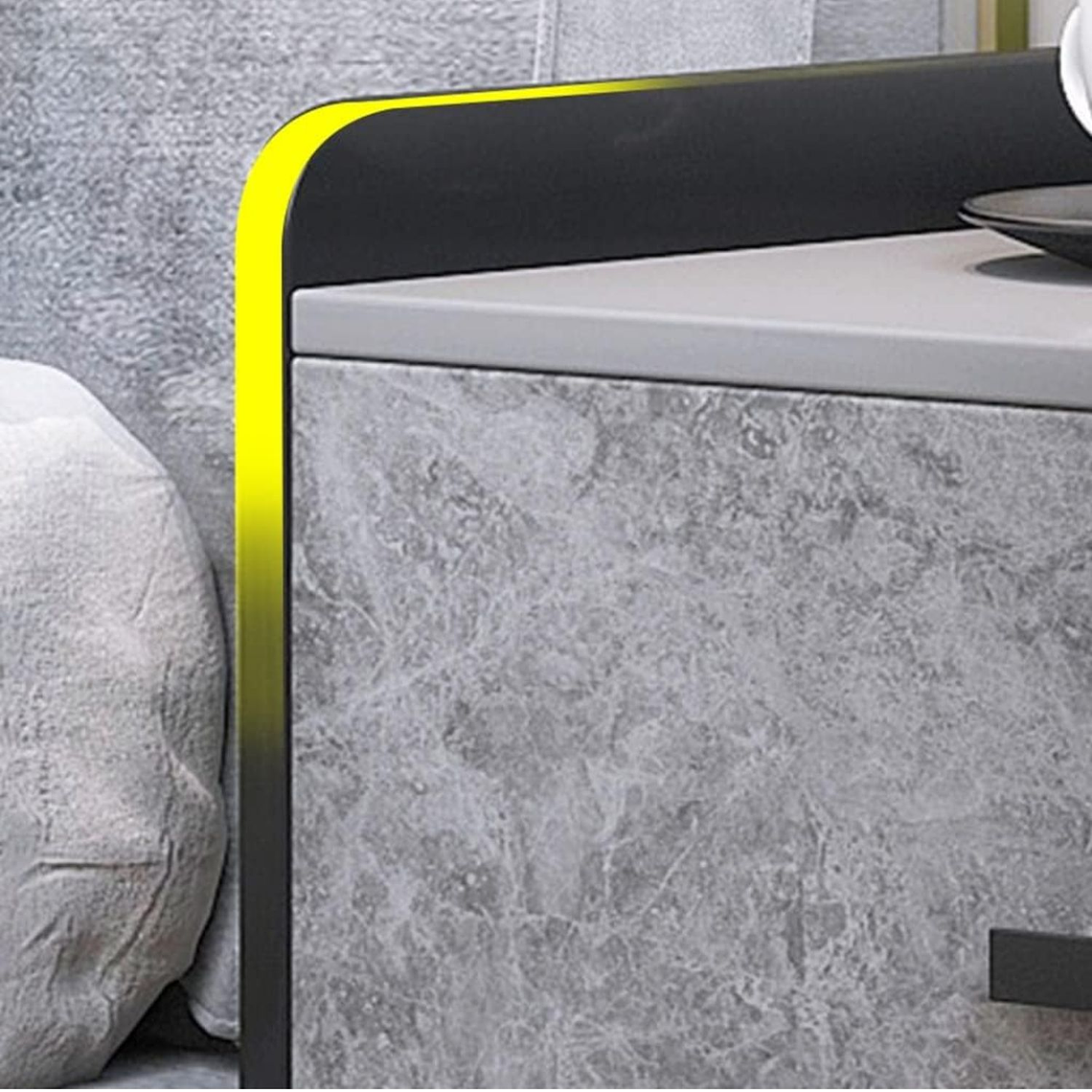 Velador Marmol MDF Gris 5