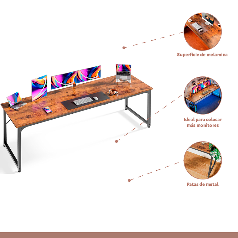 Escritorio Gamer XL 200cm  2
