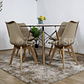 Comedor Eames Vidrio 120cms + 4 Sillas Tulip - Miniatura 8
