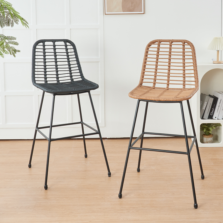 Taburete Alto de Terraza Rattan Grecia 1